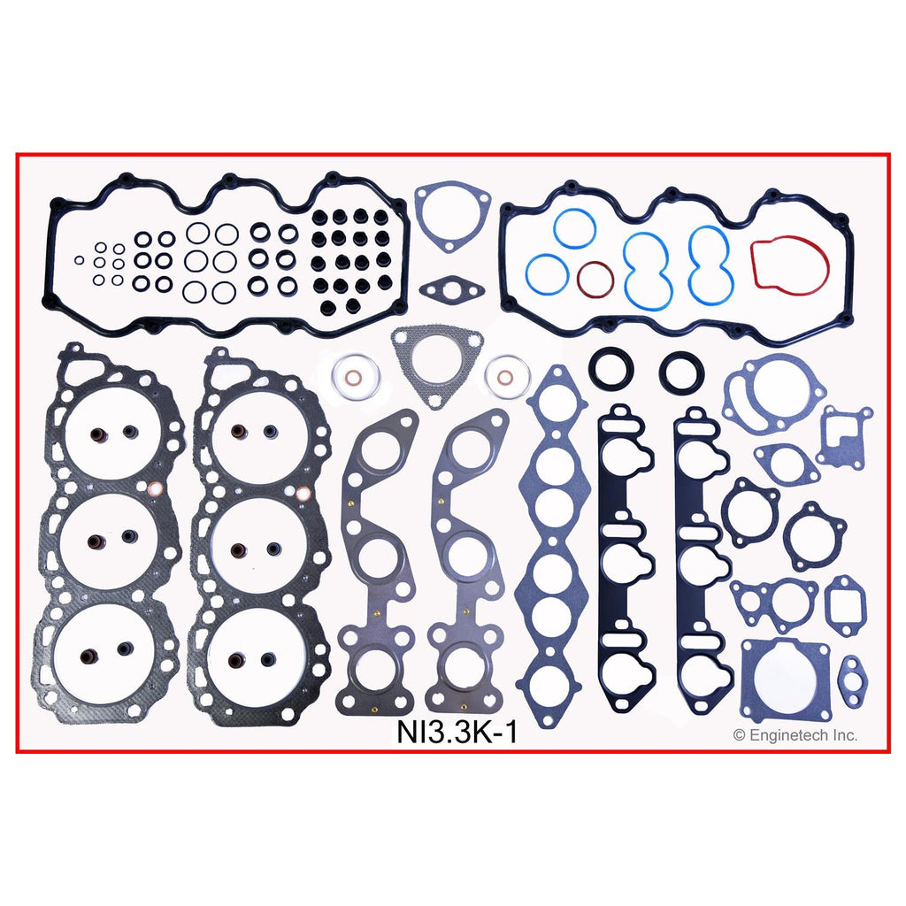 Enginetech NI3.3HS-AWB Engine Cylinder Head Gasket Set for Nissan and Mercury Vehicles