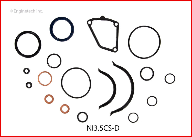 Enginetech NI3.5CS-D Engine Lower End Gasket Set for Nissan Pathfinder (2017-2022)