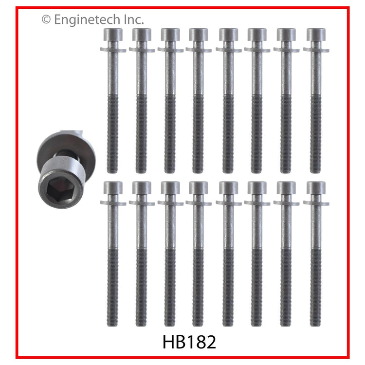 Enginetech Engine Cylinder Head Gasket Set for Nissan and Infiniti Vehicles with Head Bolts (Part Number: NI3.5HS-AWB)