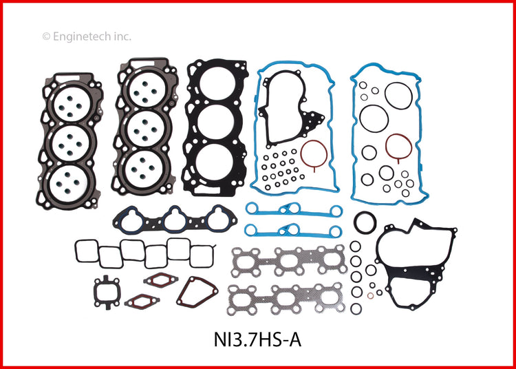 Enginetech Engine Cylinder Head Gasket Set for Nissan and Infiniti Vehicles – Part NI3.7HS-A