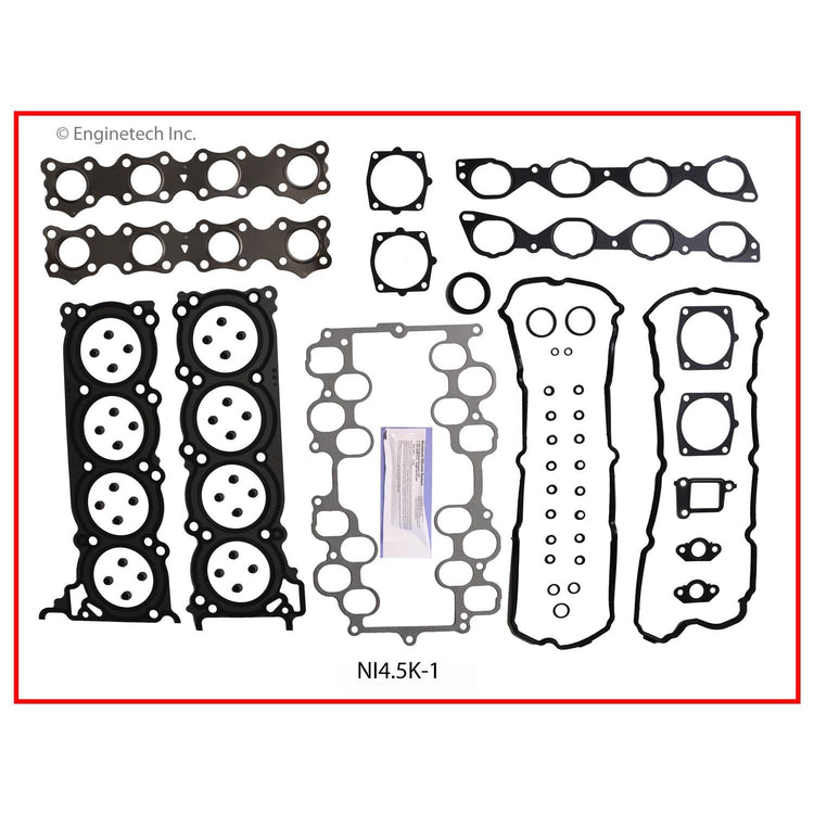 Enginetech NI4.5K-1 Engine Full Gasket Set for Infiniti Vehicles