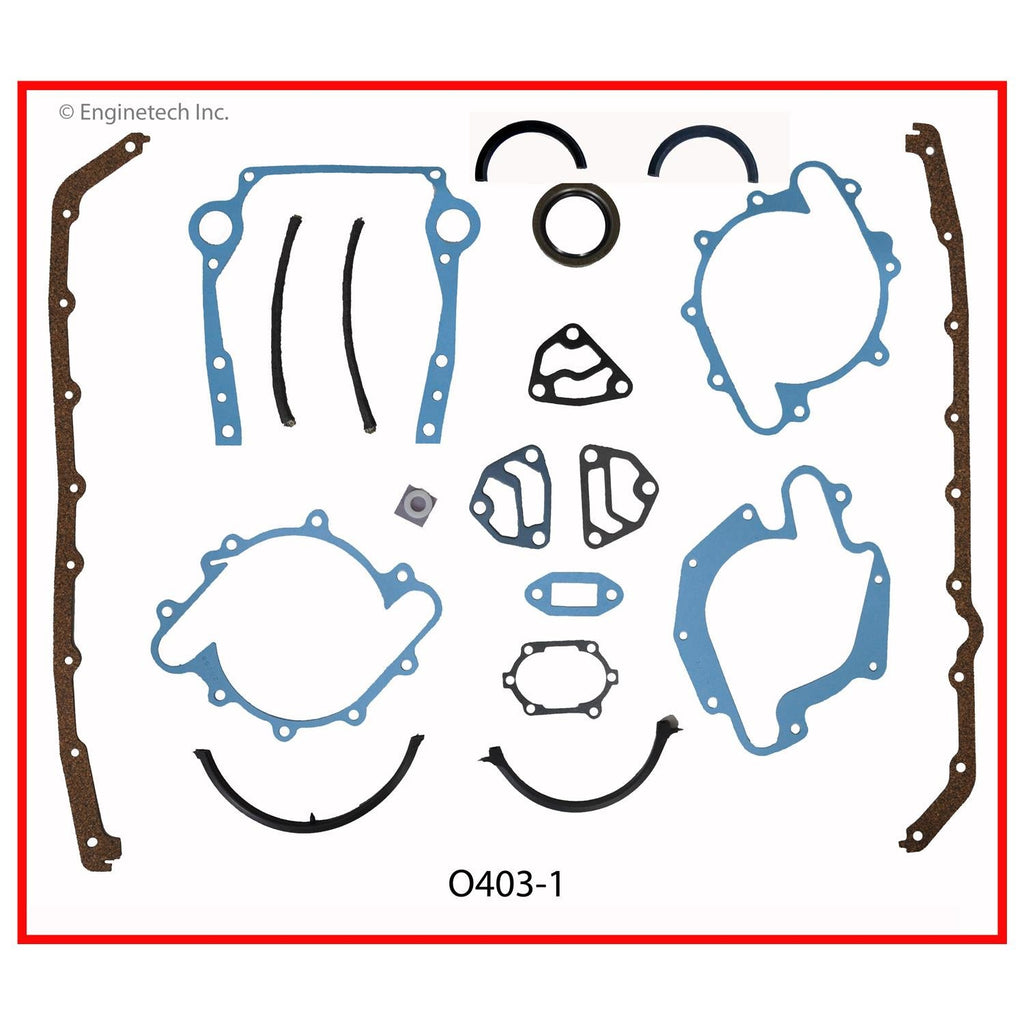 Enginetech O403-1 Engine Full Gasket Set for Oldsmobile and Buick Vehicles