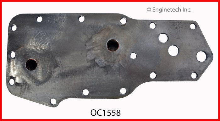 Enginetech OC1558 Engine Oil Cooler Element for Cummins Trucks - 7 Plate