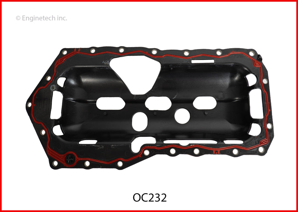 Enginetech OC232 Engine Oil Pan Gasket for GMC and Chevrolet Cars and Trucks