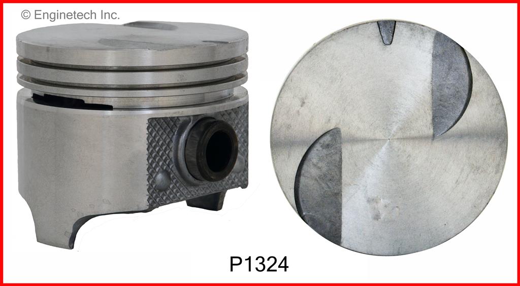 Enginetech P1324(4)STD Engine Piston Set Without Rings for Ford Ranger (1983-1988)