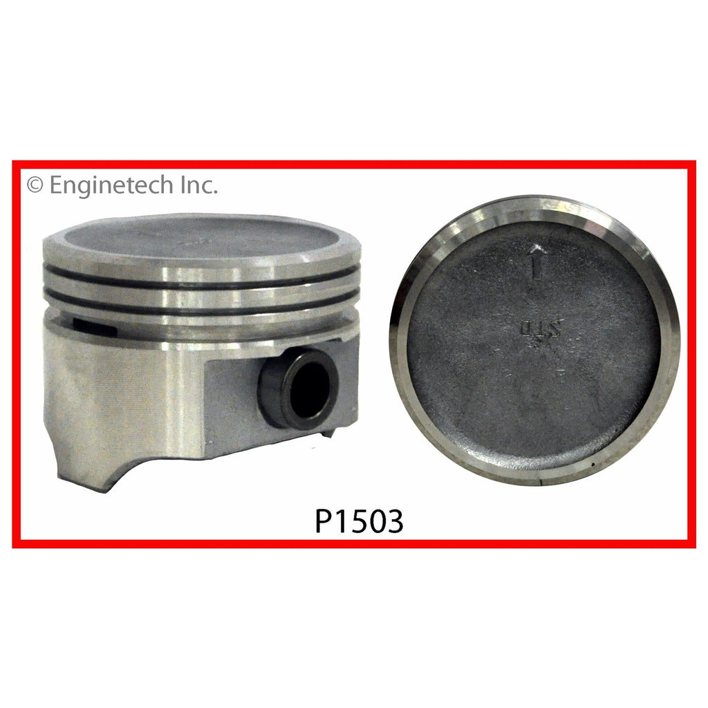 Enginetech P1503(1)060 Engine Single Piston Without Rings for Buick Century, Regal & Skylark