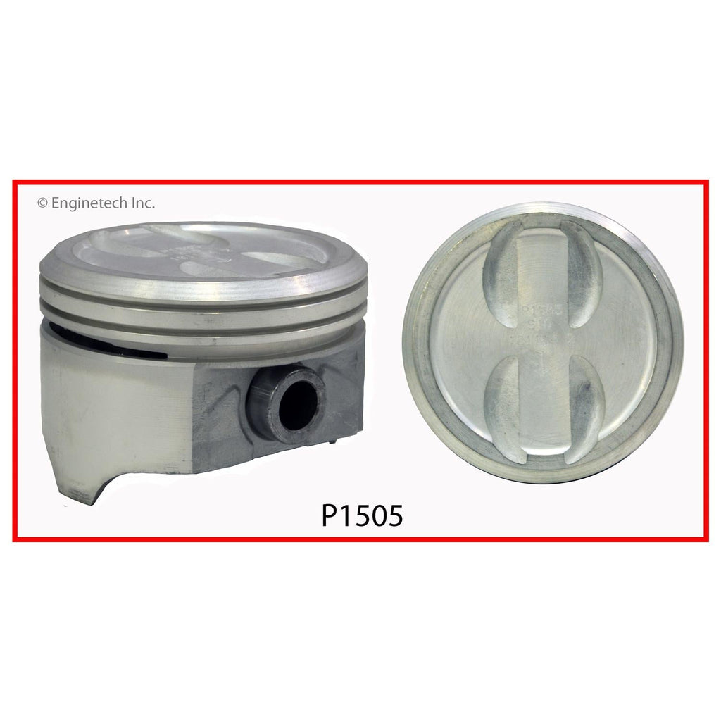 Enginetech P1505(1)020 Single Piston - Without Rings for Engine Rebuilds