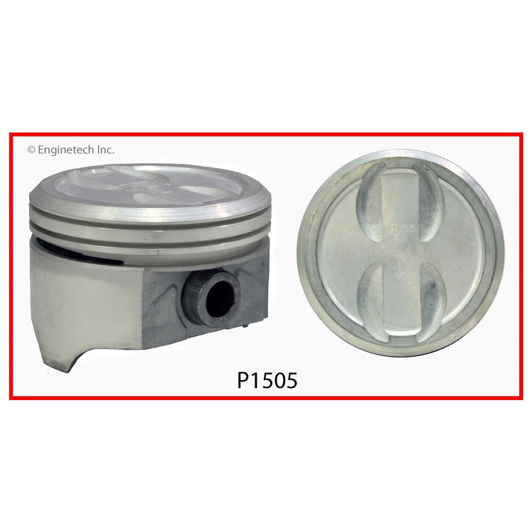 Enginetech P1505(1)080 Engine Single Piston Without Rings for Domestic and Import Engines