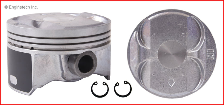 Enginetech P1509(4)STD Engine Piston Set Without Rings for Honda and Acura Models