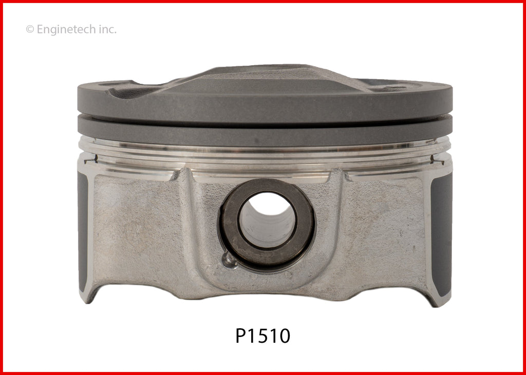 Enginetech P1510(6)STD Engine Piston Set Without Rings for Hyundai and Kia Vehicles