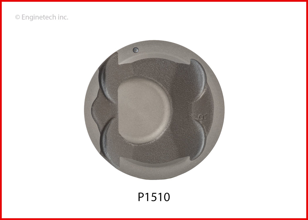 Enginetech P1510(6)STD Engine Piston Set Without Rings for Hyundai and Kia Vehicles