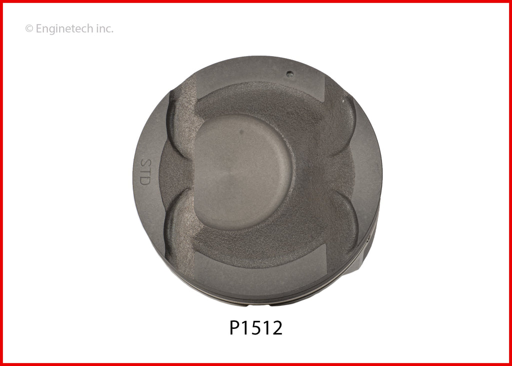 Enginetech P1512(4)STD Engine Piston Set Without Rings for Hyundai and Kia Models
