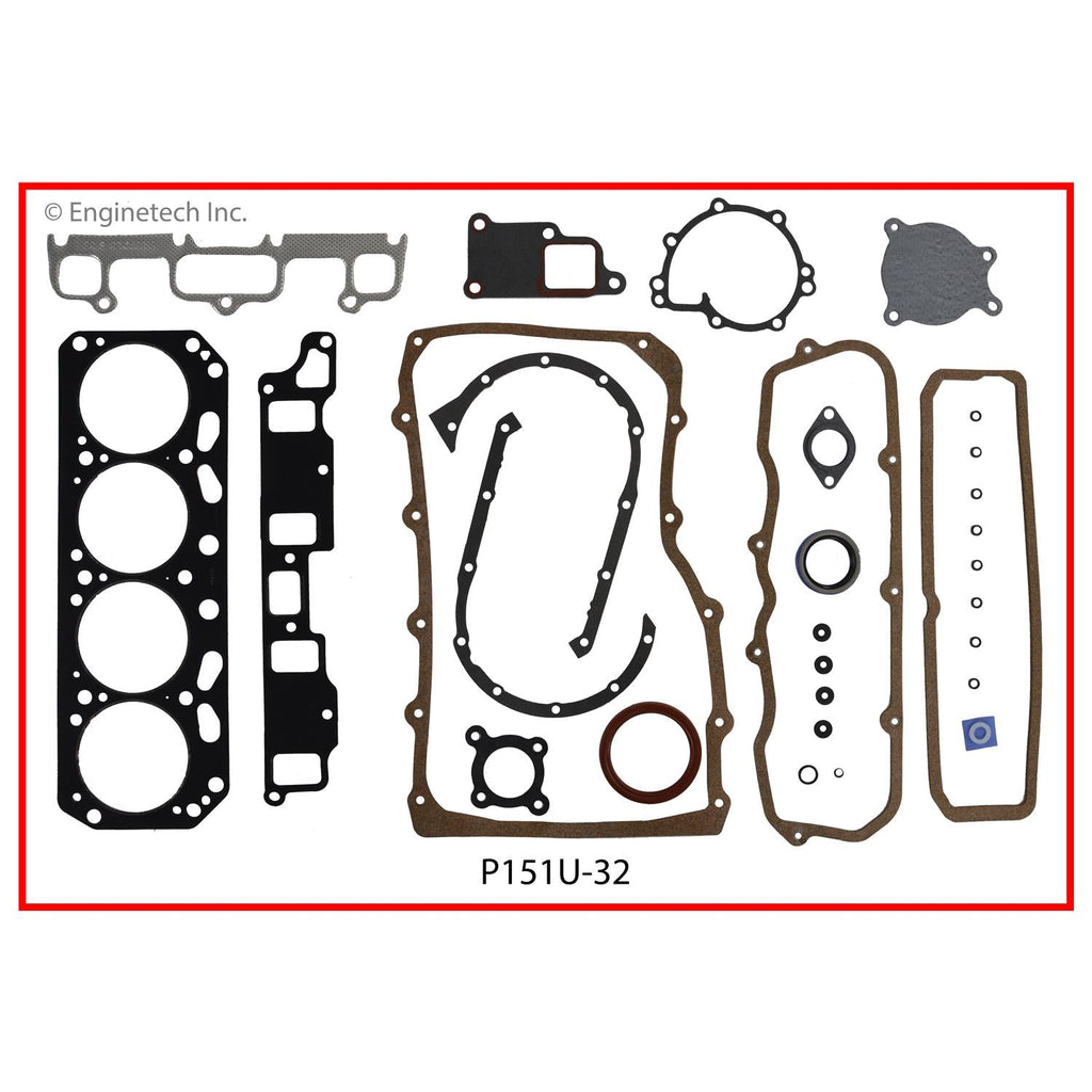 Enginetech P151U-32 Engine Full Gasket Set for Pontiac and GM Vehicles