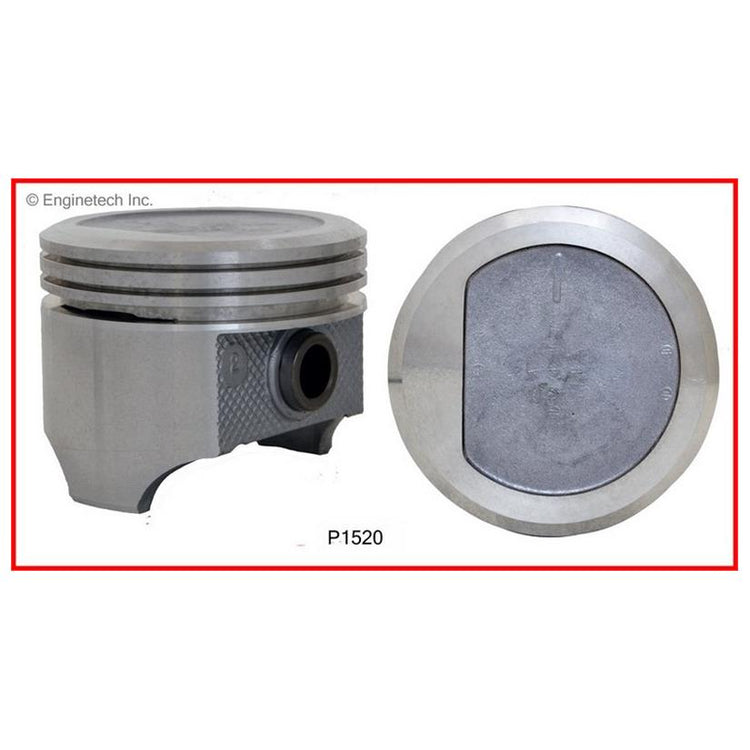 Enginetech P1520(6)STD Engine Piston Set Without Rings for 3.875-Inch Bore Engines