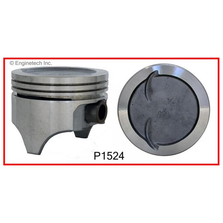 Enginetech P1524(8)060 Engine Piston Set Without Rings for 4-Inch Bore Engines