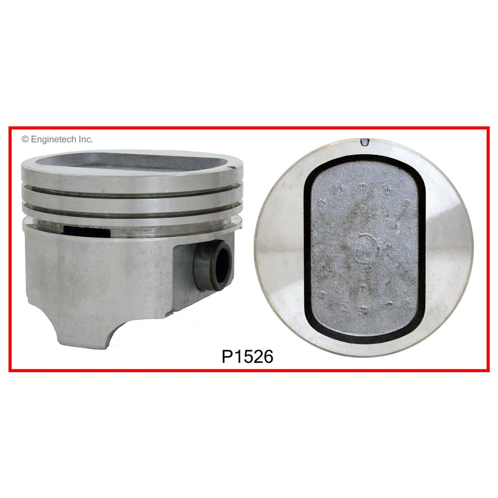 Enginetech P1526(1)060 Engine Single Piston Without Rings for Ford Custom and Country Sedan (1969-1972)