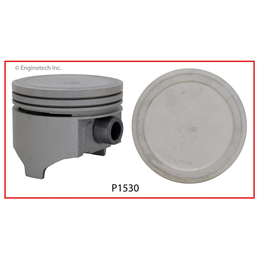 Enginetech P1530(1)060 Engine Single Piston – Without Rings for Dodge and Chrysler Vehicles