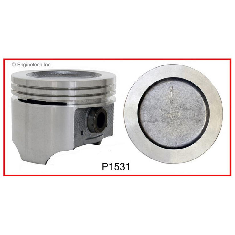 Enginetech P1531(8)STD Engine Piston Set Without Rings for Oldsmobile Cutlass (1968-1974)