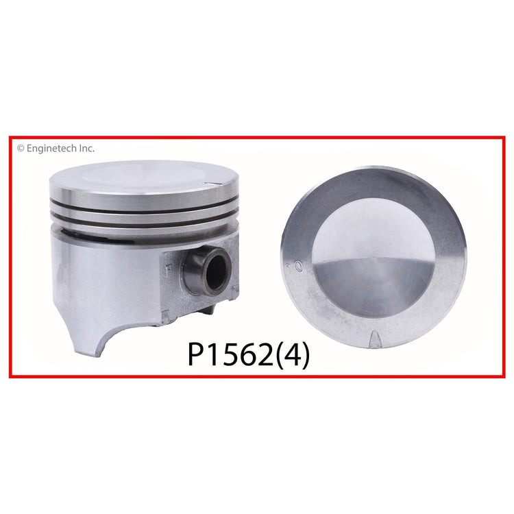 Enginetech P1562(4).75 Engine Piston Set Without Rings for Buick, Chevrolet, Oldsmobile