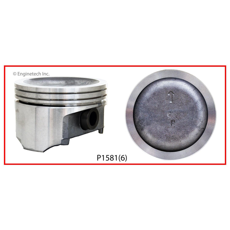 Enginetech P1581(1)STD Single Piston for Buick 1988-1992 Engines