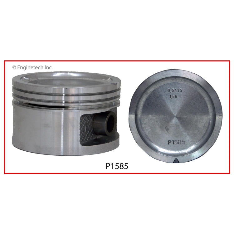 Enginetech P1585(4).50 Engine Piston Set Without Rings for Buick Skyhawk, Chevrolet Beretta, Cavalier, and Corsica