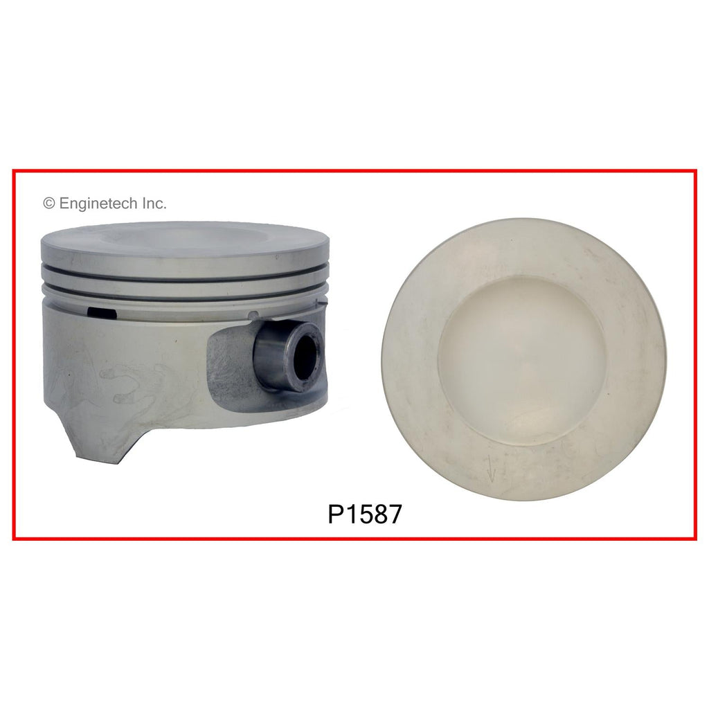 Enginetech P1587(1.75) Single Engine Piston Without Rings for Ford Aerostar, Explorer, and Ranger