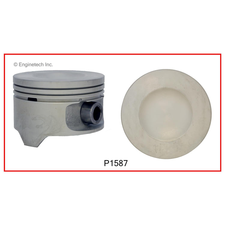 Enginetech P1587(1.75) Single Engine Piston Without Rings for Ford Aerostar, Explorer, and Ranger