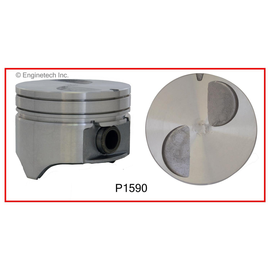 Enginetech P1590(1)STD Engine Single Piston Without Rings for Mazda B2300 and Ford Mustang