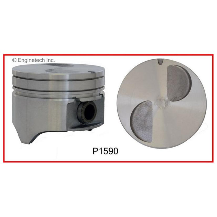 Enginetech P1590(4)030 Engine Piston Set Without Rings for 1989-1993 Ford Mustang & Ranger