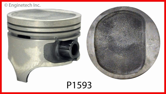 Enginetech P1593(4)030 Engine Piston Set Without Rings for Jeep and Eagle Models