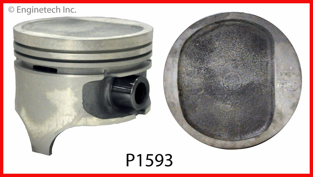 Enginetech P1593(6)030 Engine Piston Set Without Rings for Jeep Cherokee and Comanche