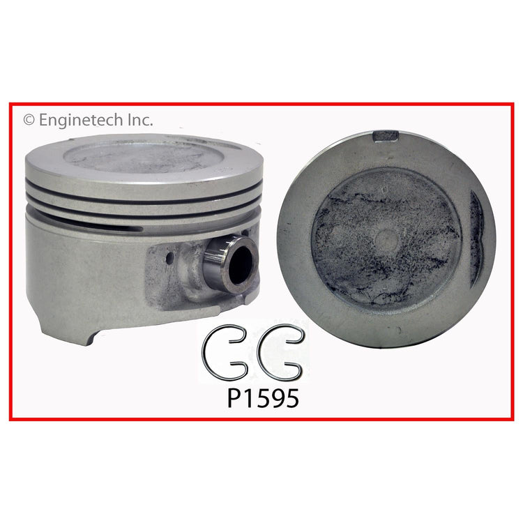 Enginetech P1595(1)STD Engine Single Piston Without Rings for Toyota 4Runner (1985-1994)