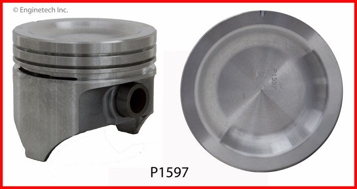 Enginetech P1597(6)060 Engine Piston Set Without Rings for Ford F-100 and F-250 (1969-1974)