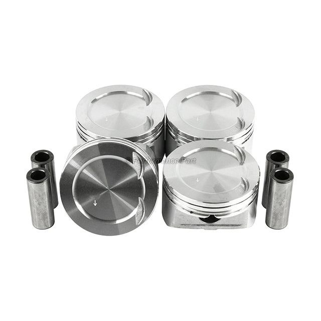 Pistons w/ Rings for 08-17 Mitsubishi 2.4L L4 DOHC 16v