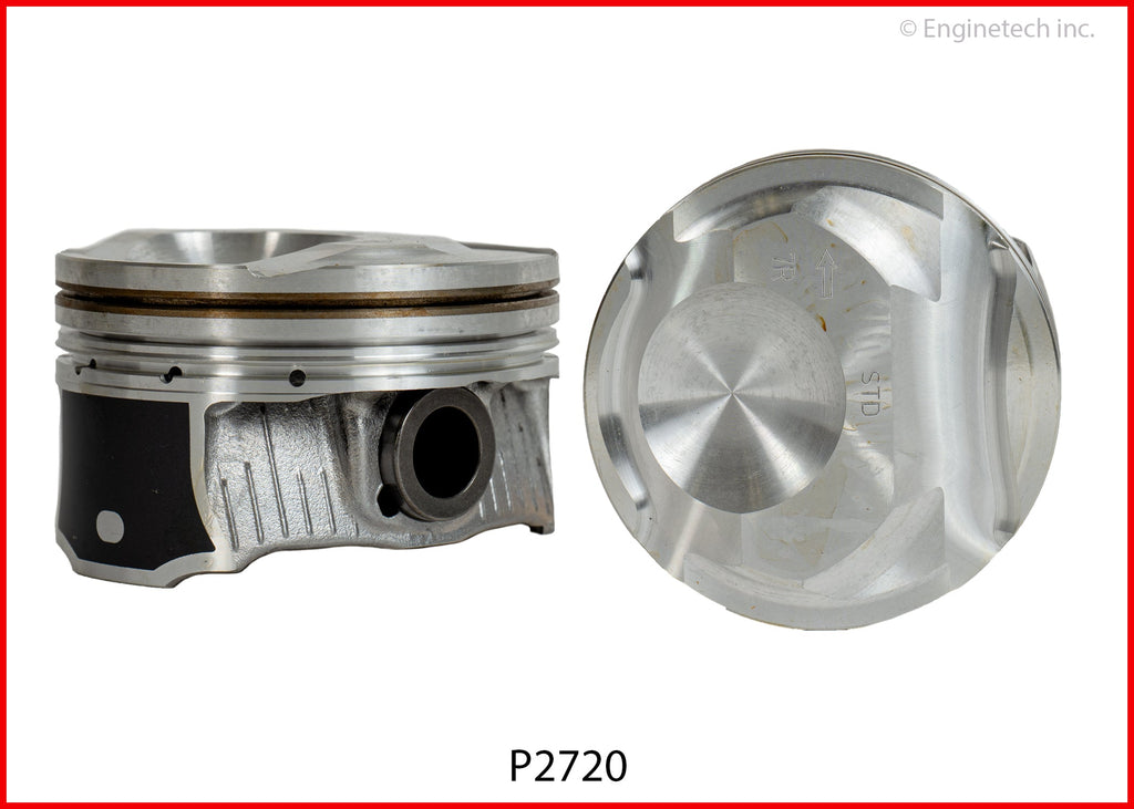 Enginetech P2720(6).50 Engine Piston Set Without Rings for Ford and Lincoln Models