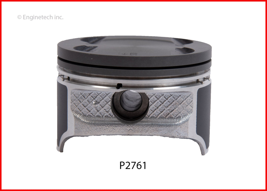 Enginetech P2761(4)STD Engine Piston Set Without Rings for Ford Fiesta 2011-2019