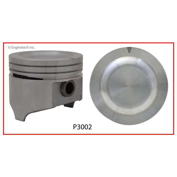 Enginetech P3002(1)STD Engine Single Piston Without Rings for Buick Century (1982-1991)