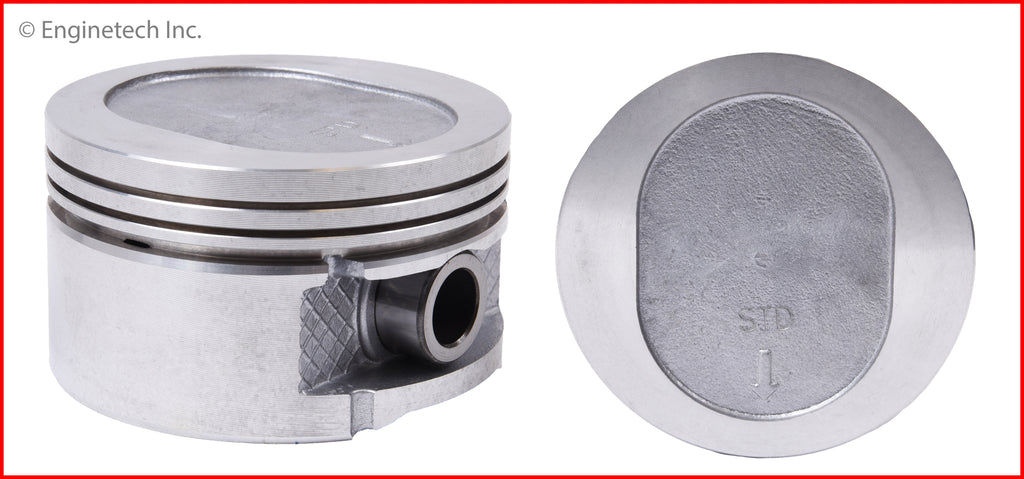 Enginetech P3003(6)STD Engine Piston Set Without Rings for Chrysler Vehicles