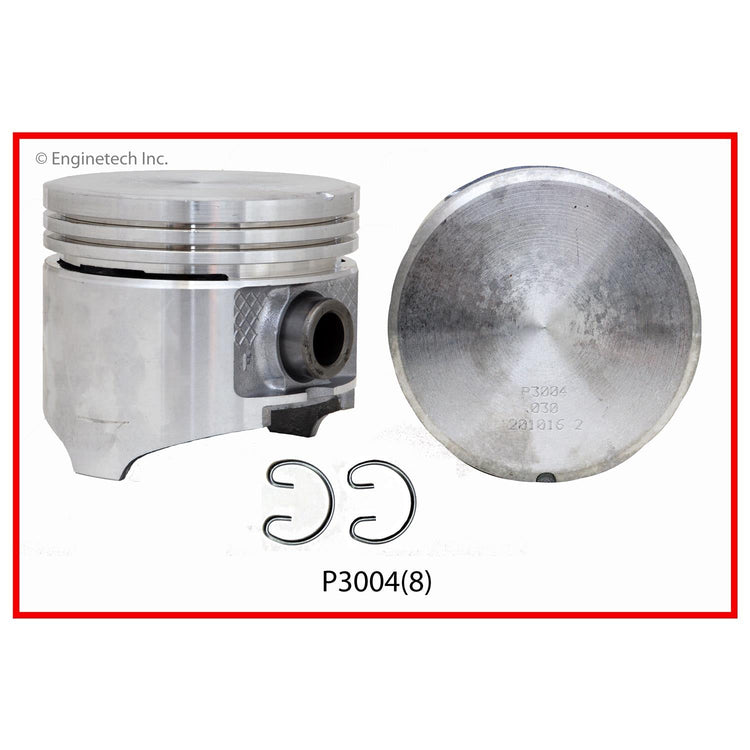 Enginetech P3004(8)060 Engine Piston Set Without Rings for Dodge and Chrysler Models