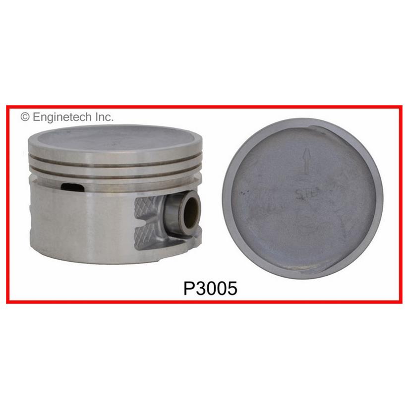 Enginetech P3005(4).50 Engine Piston Set Without Rings for Chrysler and Dodge
