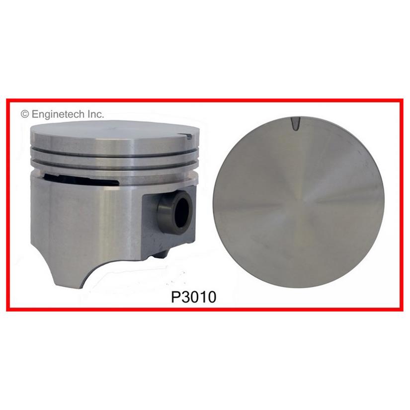 Enginetech P3010(6).50 Engine Piston Set Without Rings for Isuzu Trooper and Jeep Models