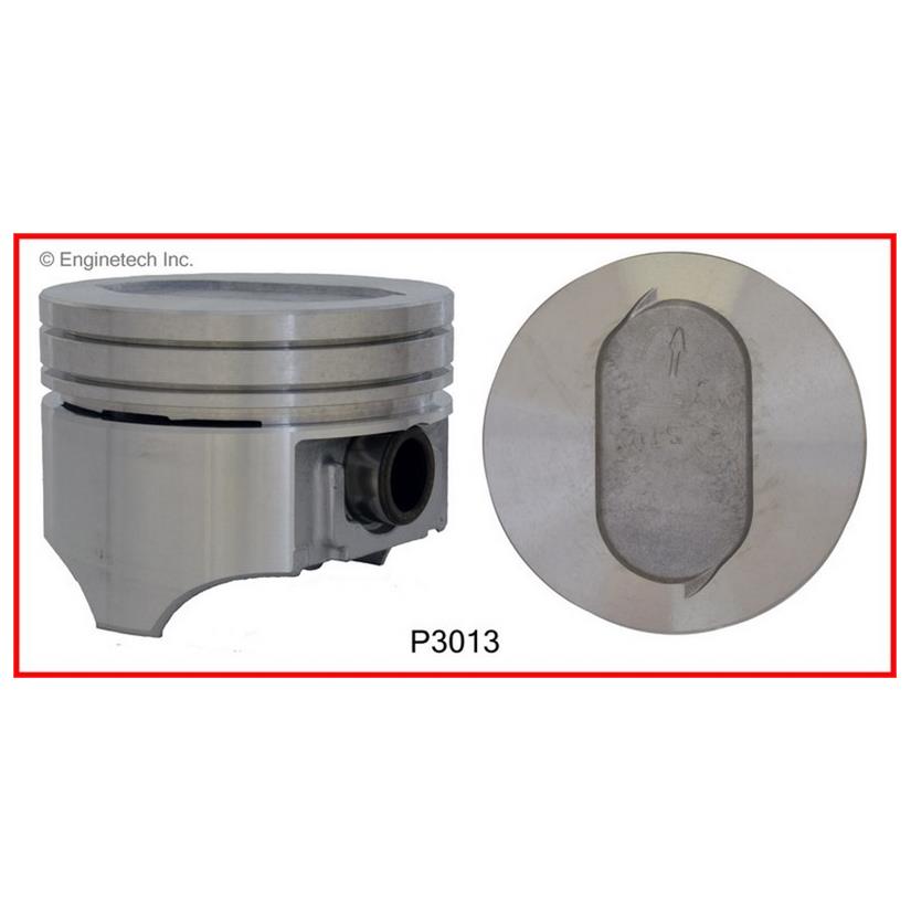 Enginetech P3013(8)060 Engine Piston Set Without Rings for Ford F-250 and F-350 (1988-1993)