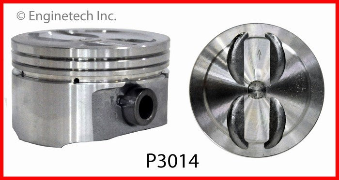Enginetech P3014(6)030 Engine Piston Set Without Rings for Chevy Silverado 1500 & More