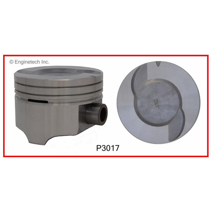 Enginetech P3017(6).75 Engine Piston Set Without Rings for Ford Mustang and Taurus