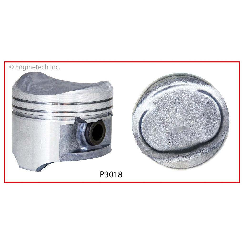 Enginetech P3018(4).75 Engine Piston Set Without Rings for Ford & Mercury Models