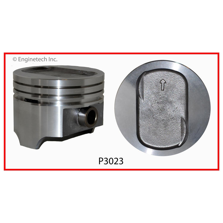 Enginetech Engine Single Piston Without Rings for Ford LTD Crown Victoria and Bronco (Part P3023(1)040)