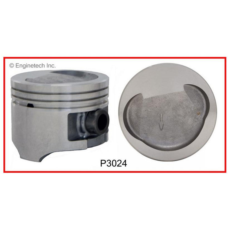 Enginetech P3024(4)STD Engine Piston Set Without Rings for Ford Escort and EXP
