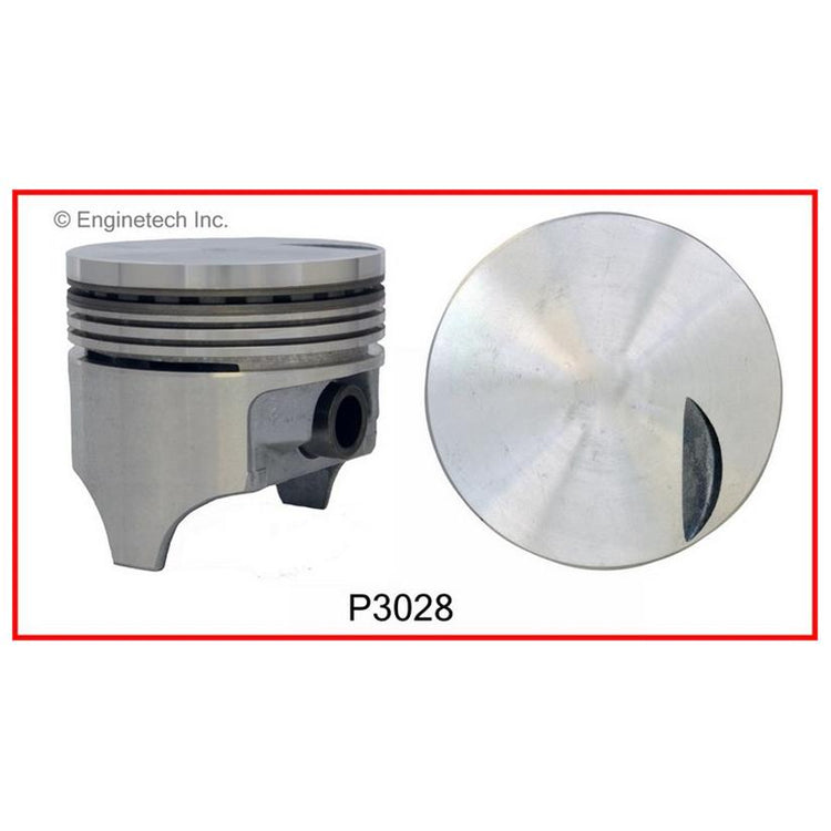 Enginetech P3028(8)030 Engine Piston Set Without Rings for 4.250 in Bore Diameter