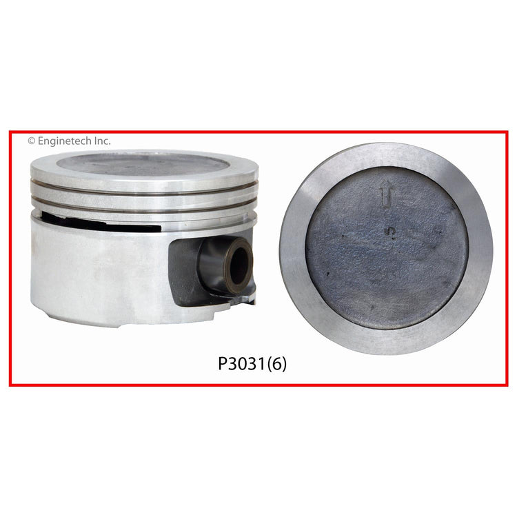 Enginetech P3031(1)STD Single Piston for Chevy Camaro & Pontiac Firebird