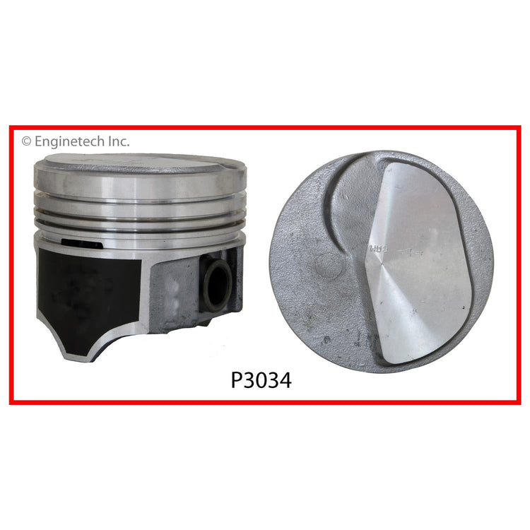 Enginetech P3034(8)040 Engine Piston Set Without Rings